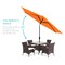 Best Choice Products 10ft Outdoor Steel Market Patio Umbrella w/ Crank, Tilt Push Button, 6 Ribs